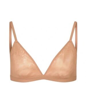 Skims Mesh Nude Triangle Bralette